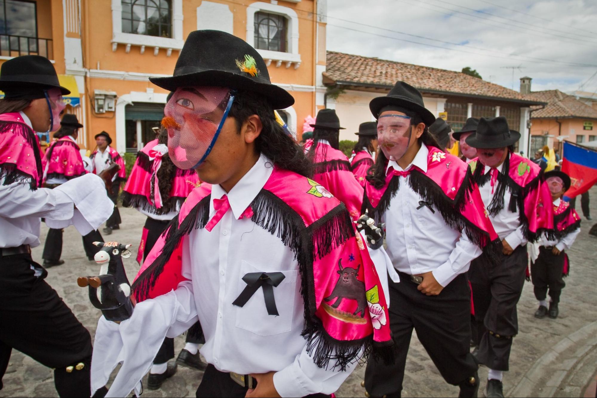 Inti Raymi indigenous celebration in Alangasi, Ecuador